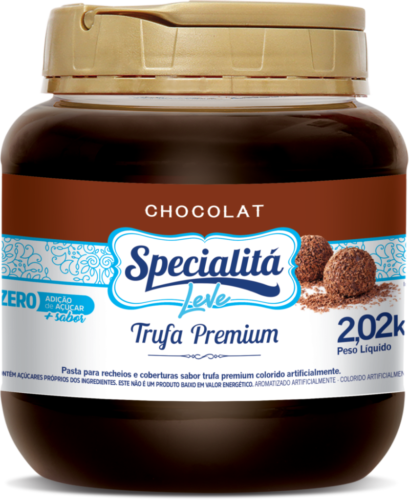 Pasta Chocolat Trufa Premium Zero Adição de Açúcar