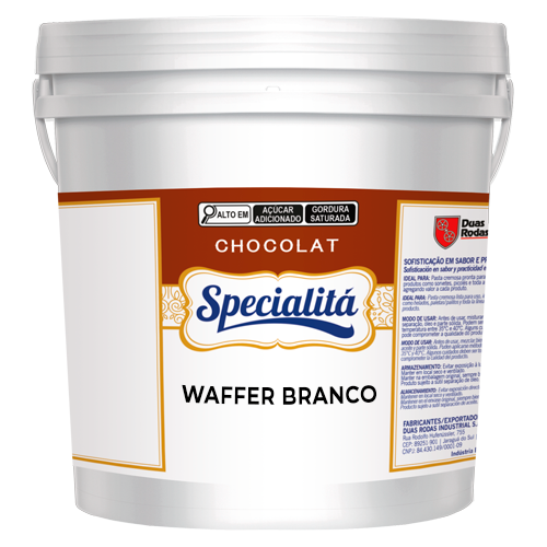 Pasta Chocolat Waffer Branco