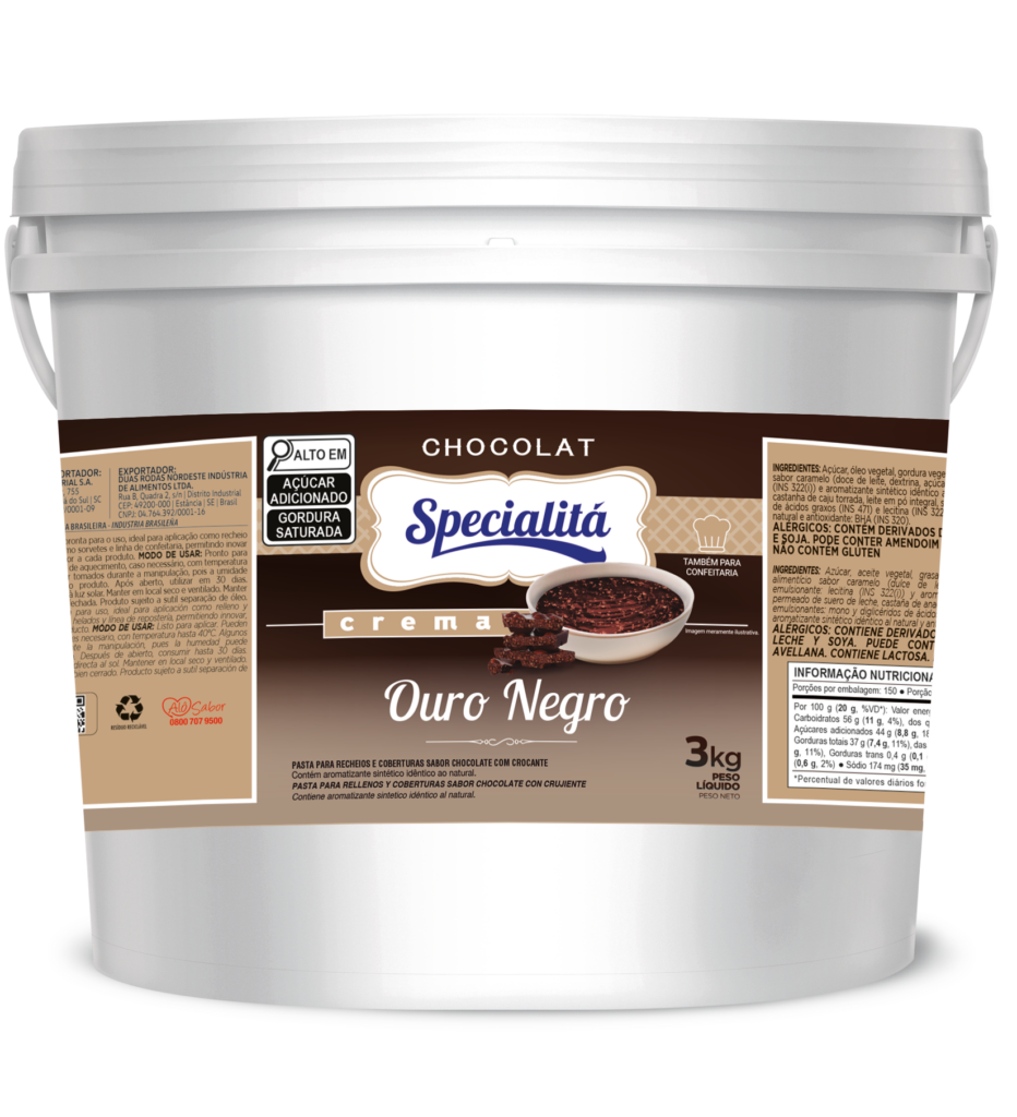 Pasta Chocolat Creme de Ouro Negro