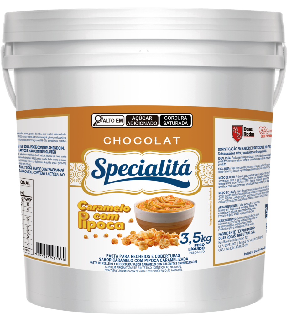 Pasta Chocolat Caramelo com Pipoca
