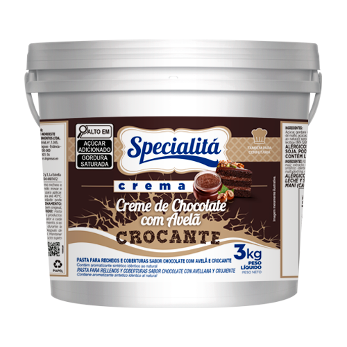 Creme de Chocolate com Avelã Crocante
