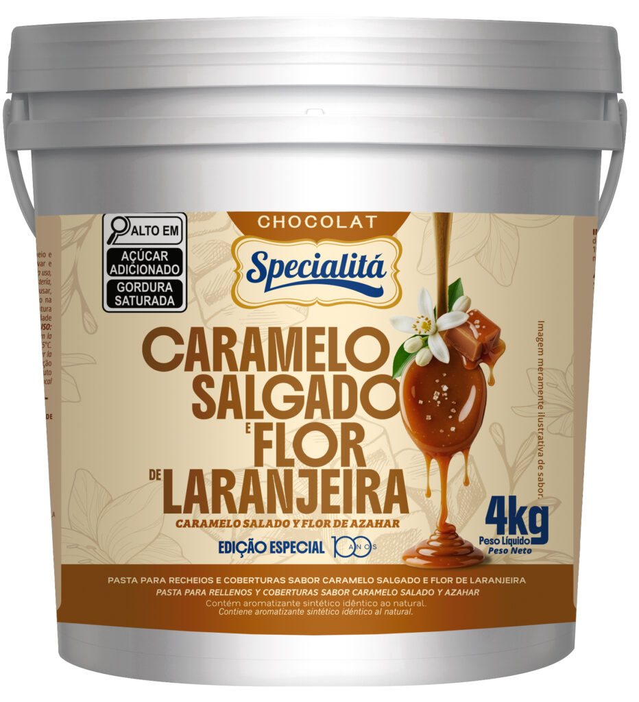 Pasta Chocolat Caramelo salgado com flor de laranja