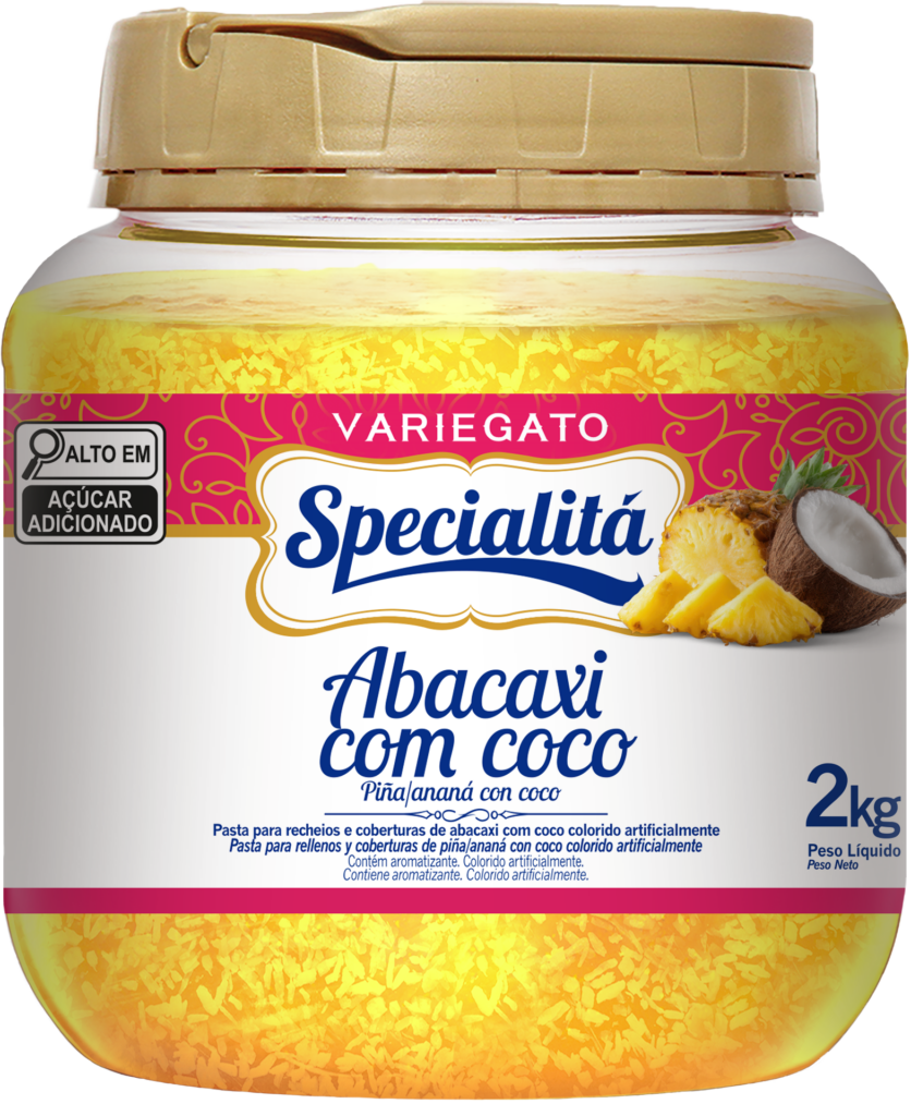 Variegato Abacaxi com coco